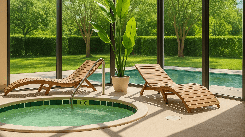 4 stars hotel in Memphis - View of the heated hot tub at Memphis Vitality Hotel